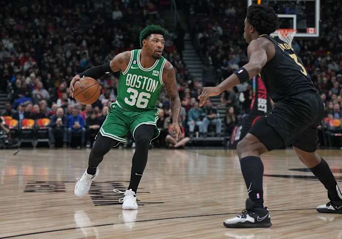 Boston Celtics point guard Marcus Smart